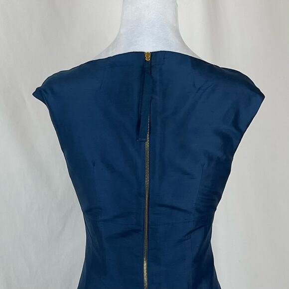Magaschoni Deep Blue V-Neck Dress - Picture 5 of 13